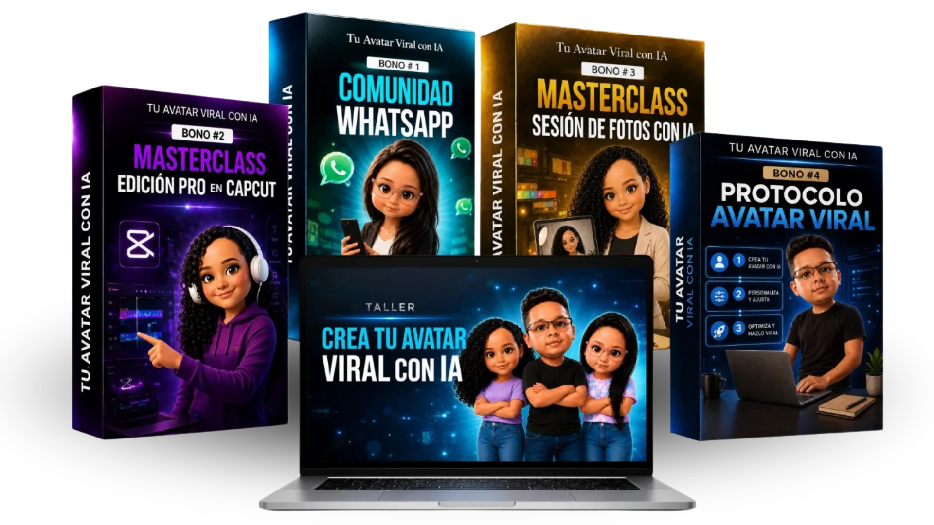 Mockup Taller Avatar Viral con IA