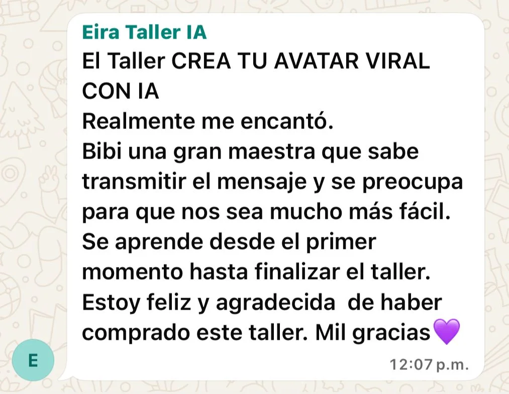 Testimonio Eira Taller IA